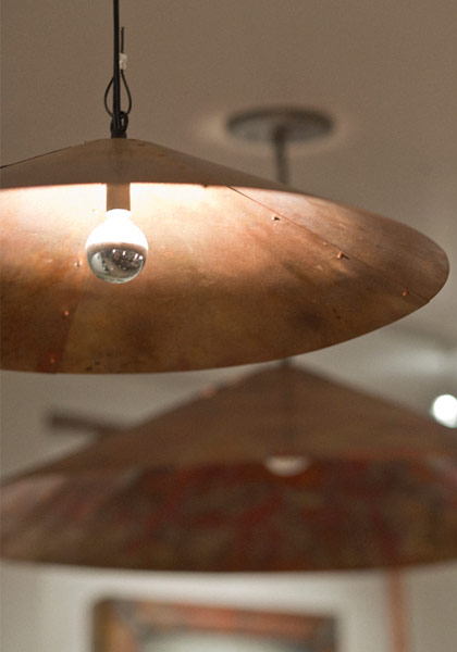 Copper Lamp Shades at Yours Truly