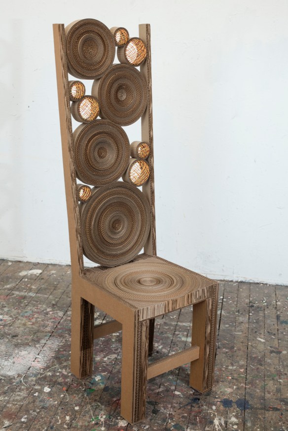 Faux bois, real cardboard