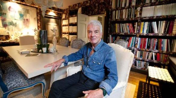 Nicky Haslam at the Toronto home of Colette van den Thillart (Photo by Deborah Baic/The Globe and Mail)