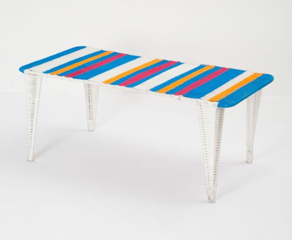 Anthropologie's handwoven Lita table