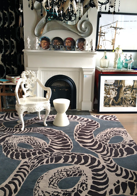 Kelly Wearstler's Serpent rug for the Rug Company